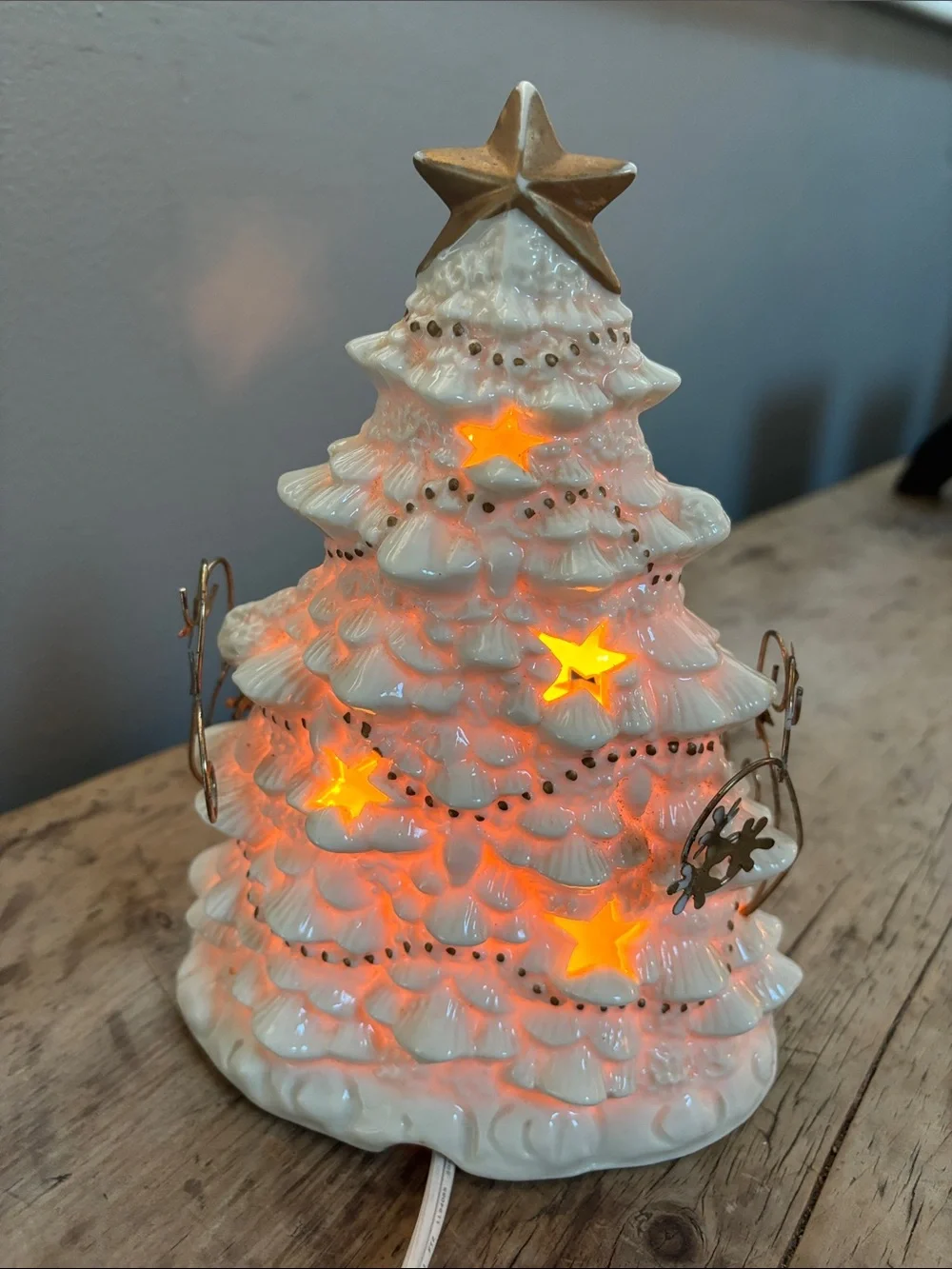 Vintage lighted ceramic